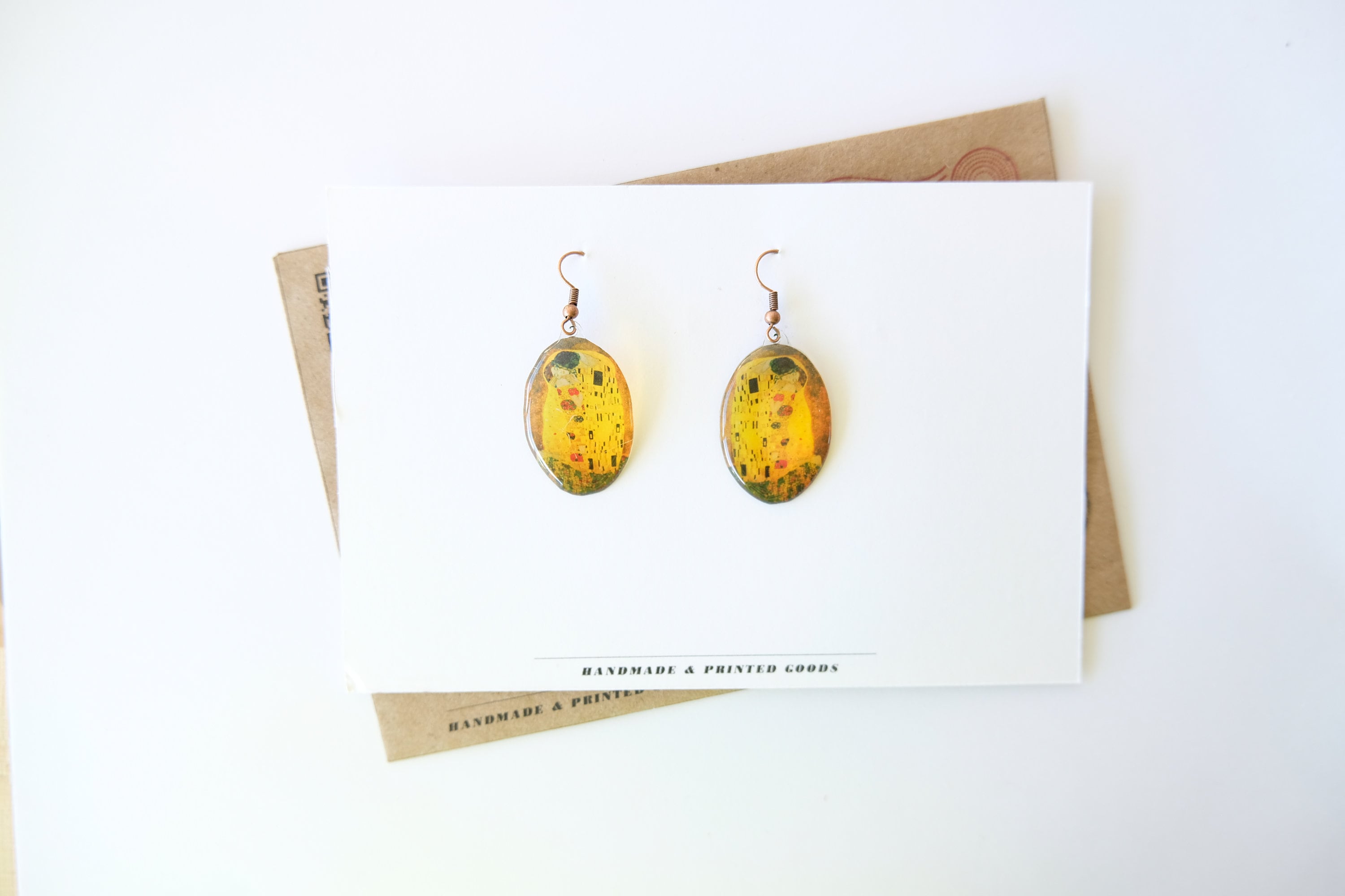 The Kiss Earrings—Gustav Klimt