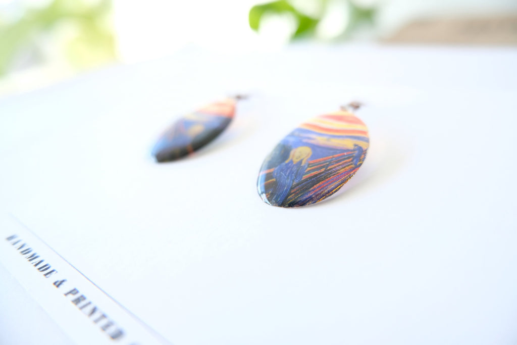 The Scream Earrings—Edvard Munch