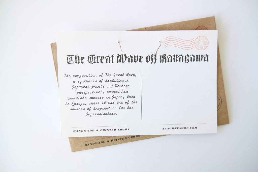 Hokusai Wave Earrings – Antique Copper Hooks