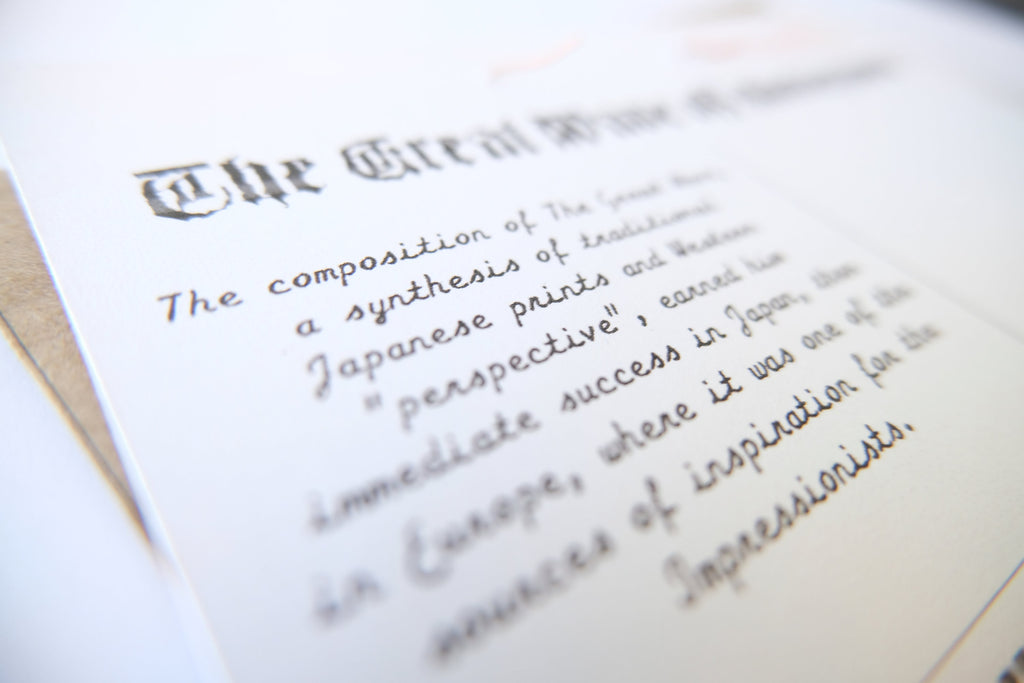 Hokusai Wave Earrings – Antique Copper Hooks